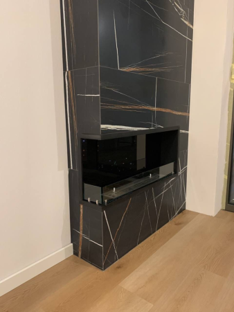 Угловой встраиваемый биокамин Firezo L'angolo Sinistro 1200