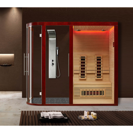 Инфракрасная сауна Mexda WS-1811 красный кедр 2400*1200*2100